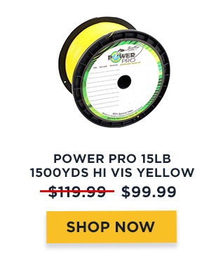 Power Pro 15lb 1500yds Hi Vis Yellow