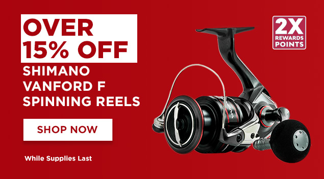 Over 15% OFF Shimano Vanford F Spinning Reels