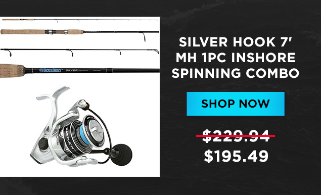 Silver Hook Inshore Spinning Combo